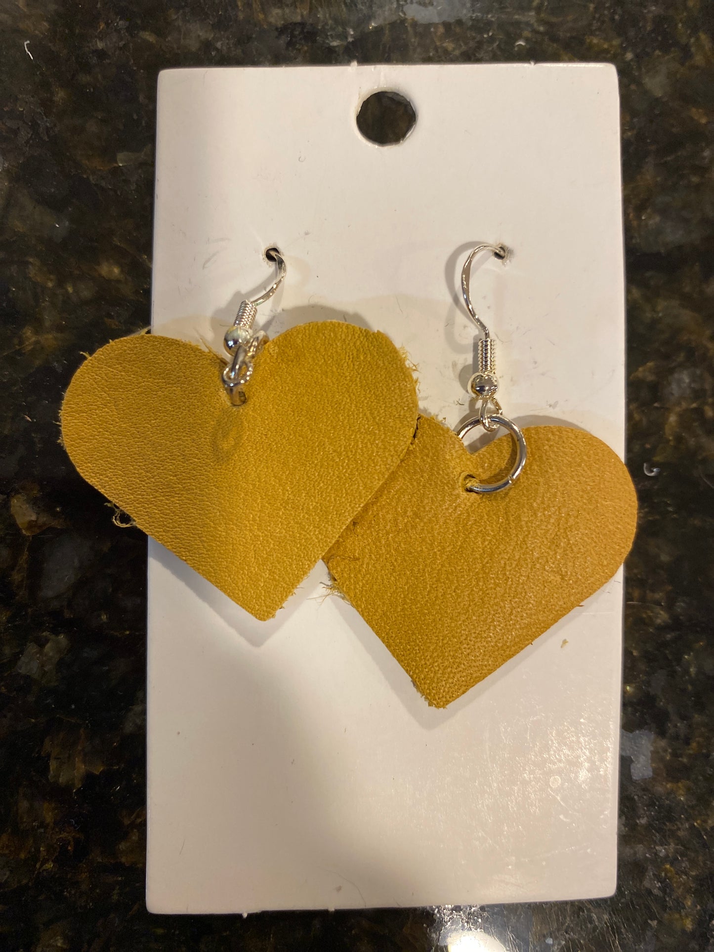 Small leather hearts Earrings