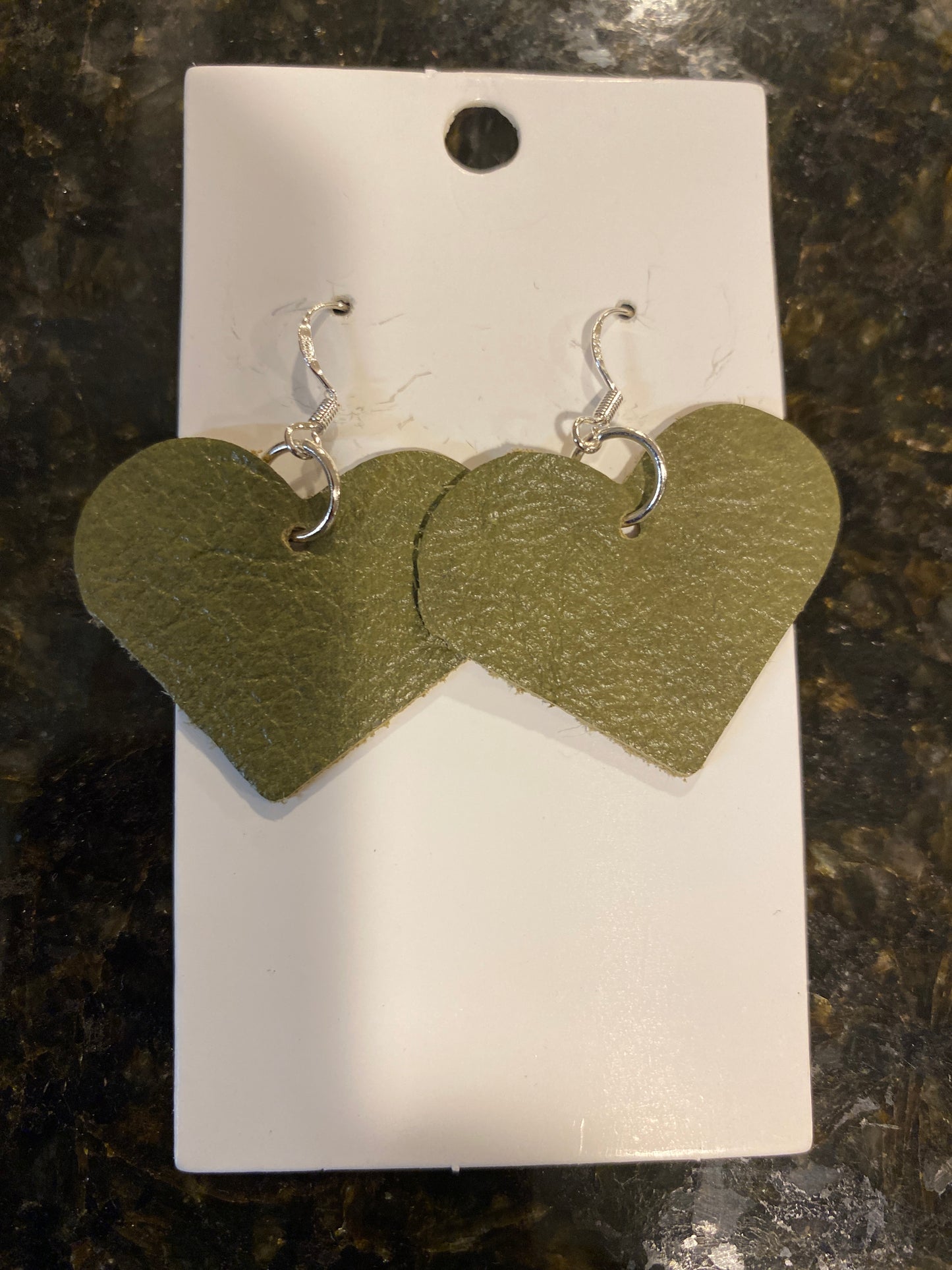 Small leather hearts Earrings