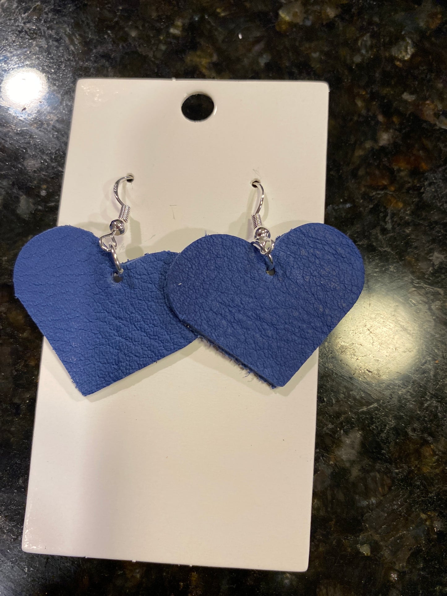 Small leather hearts Earrings