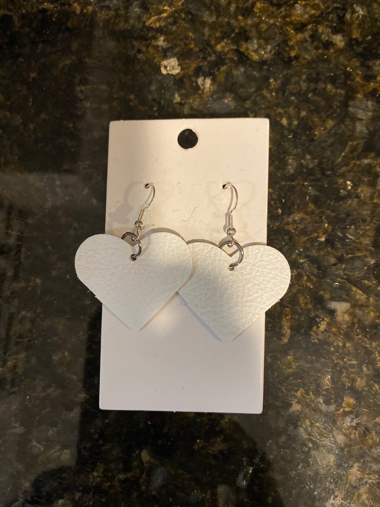 Small leather hearts Earrings